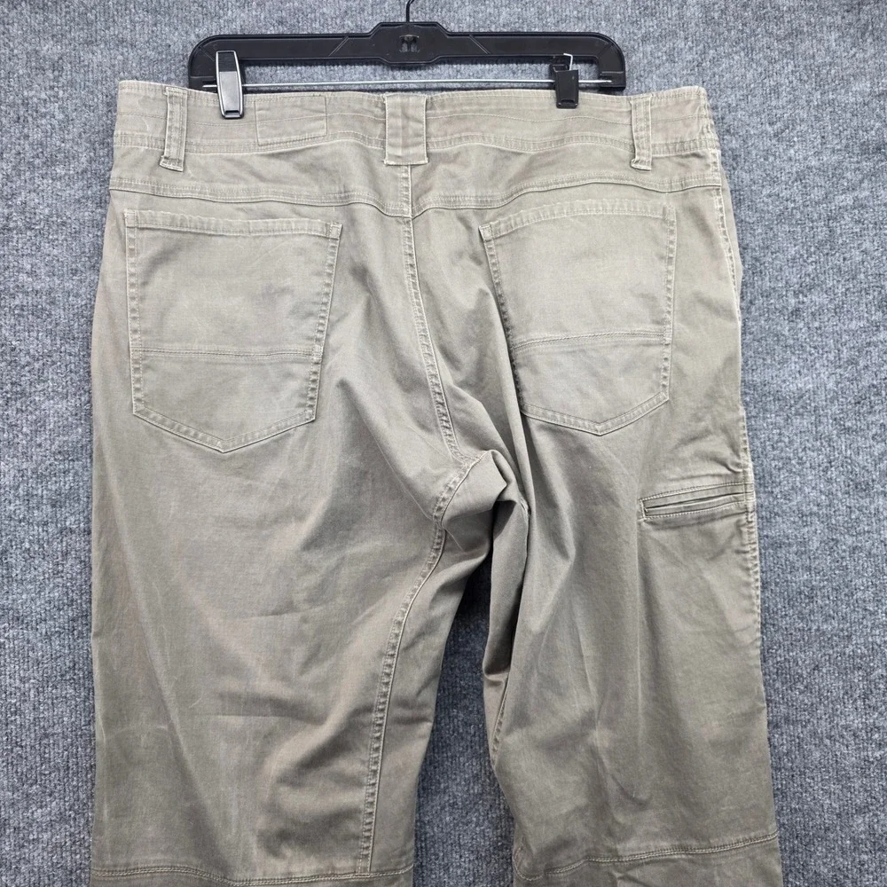KUHL‎ Mens Khaki SLACKR Cargo Pants Outdoor Work Utility Pants Size 38X30